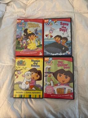 Nick Jr. Dora The Explorer Lot Of 4 DVD - Fairytale Adventures,  Save The Day